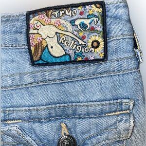 True Religion Old School low rise bootcut Jeans